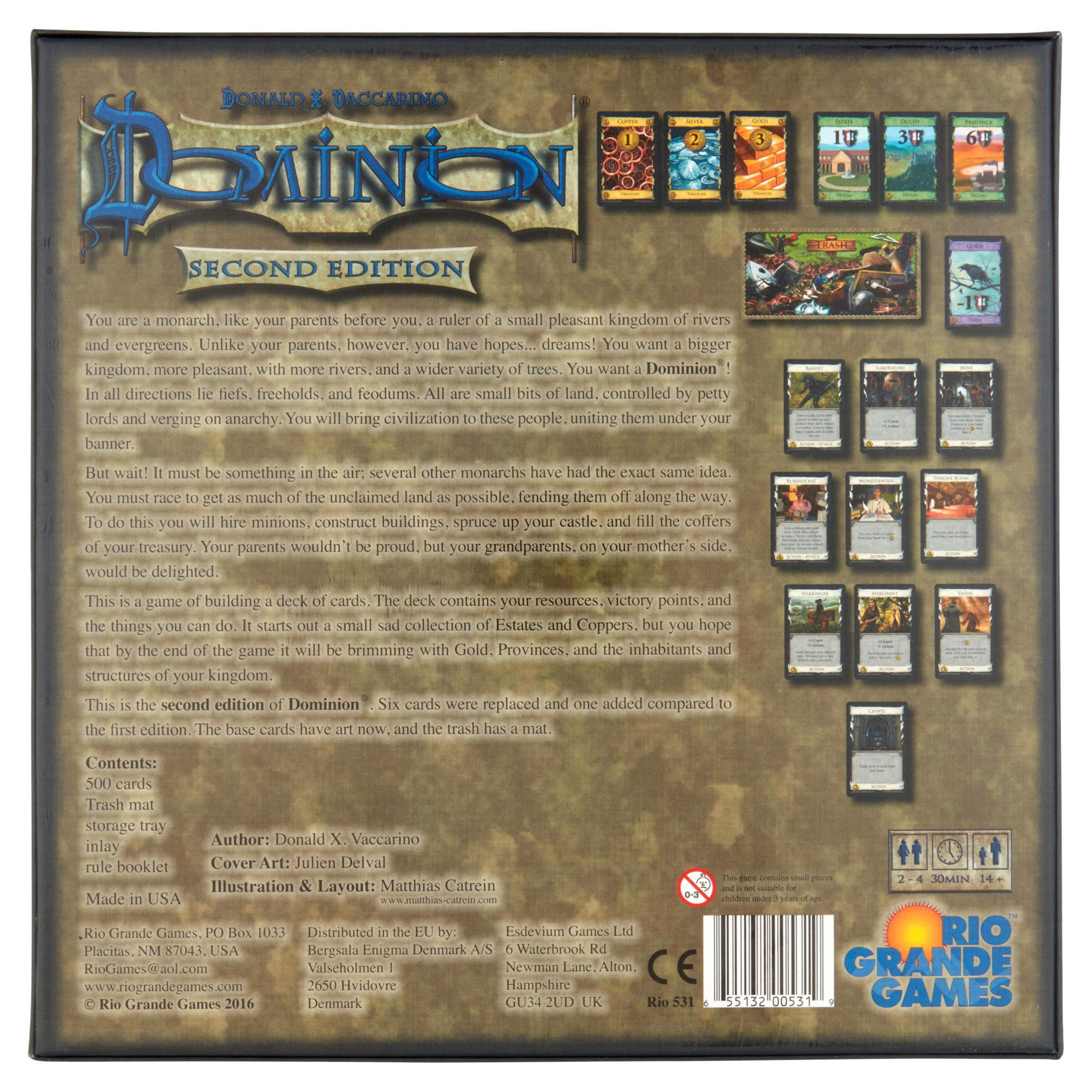 Updated Dominion Strategy Game for Kids
