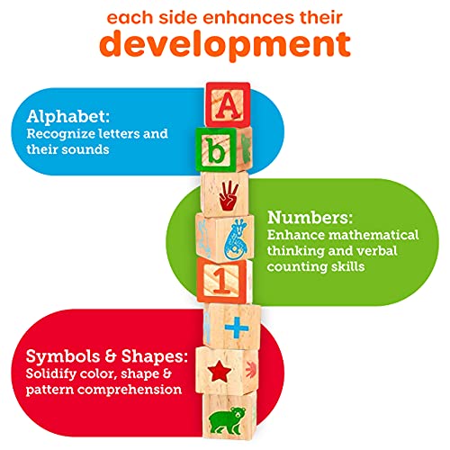 Educational Wooden Alphabet & Number Blocks for Toddlers