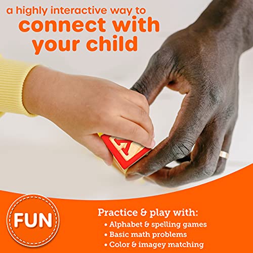 Educational Wooden Alphabet & Number Blocks for Toddlers