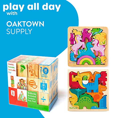 Educational Wooden Alphabet & Number Blocks for Toddlers