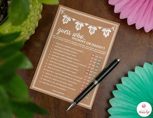 Baby Shower Games Set - Gender Neutral, Fun & Unique