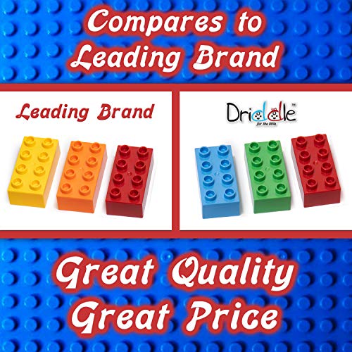 Driddle Big Building Blocks for Kids - STEM Toy - Classic Large Building Bricks - Compatible with All Major Brands - for Children All Ages - 50 Pieces