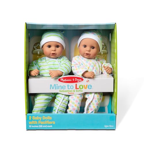 Melissa & Doug Twins Baby Dolls with Accessories