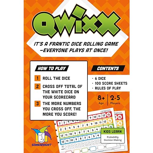 Fast-paced Family Dice Game: Gamewright Qwixx