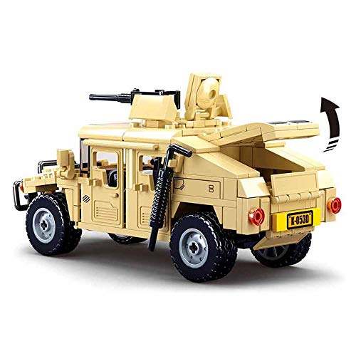 Octopbrik Military Vehicle Building Toy for Age 6 7 8 9 10 11 12+, Battle Brick, Compatible with Major Brand, Army Series Building Block with 2 Soldiers Figures (265 Pieces)