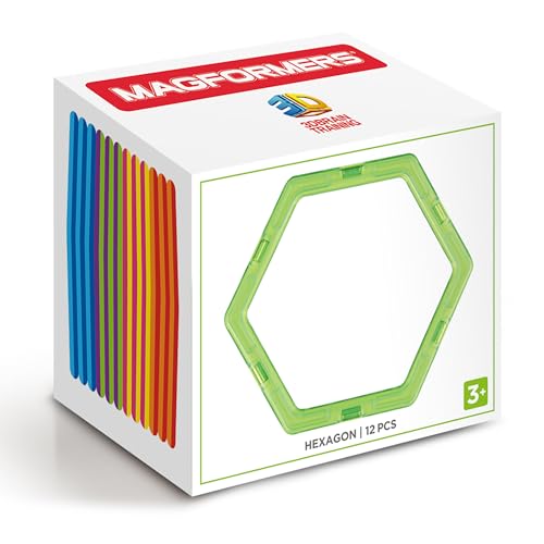 Rainbow Hexagon Magnetic Building Toy Set