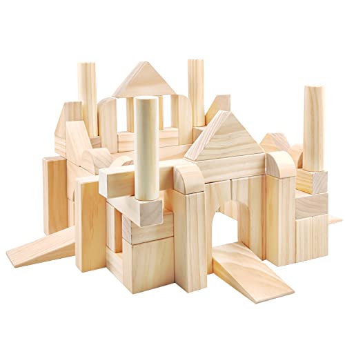 Onshine Wooden Building Blocks Set for Toddlers