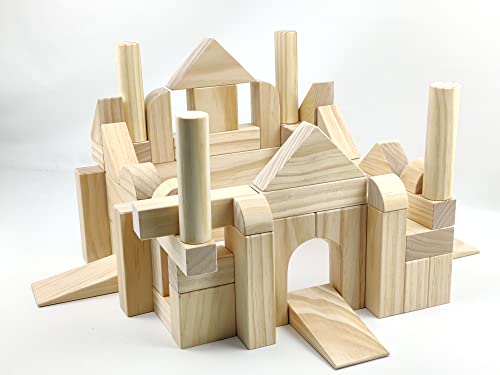 Onshine Wooden Building Blocks Set for Toddlers