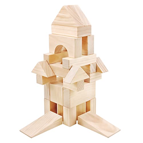 Onshine Wooden Building Blocks Set for Toddlers