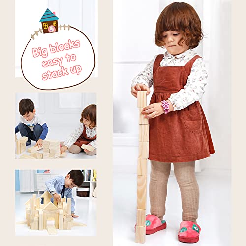 Onshine Wooden Building Blocks Set for Toddlers