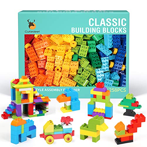 258-Piece Building Blocks Set for Kids and Toddlers