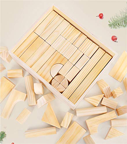 Onshine Wooden Building Blocks Set for Toddlers