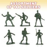 Bulk Pack of 144 Little Green Army Men