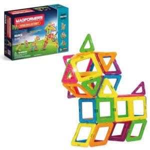 Neon Magnetic Builder Kit - 60 Pieces
