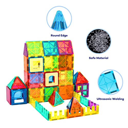 Magnetic Building Blocks for Kids - 100 pcs