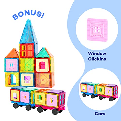 Magnetic Building Blocks for Kids - 100 pcs