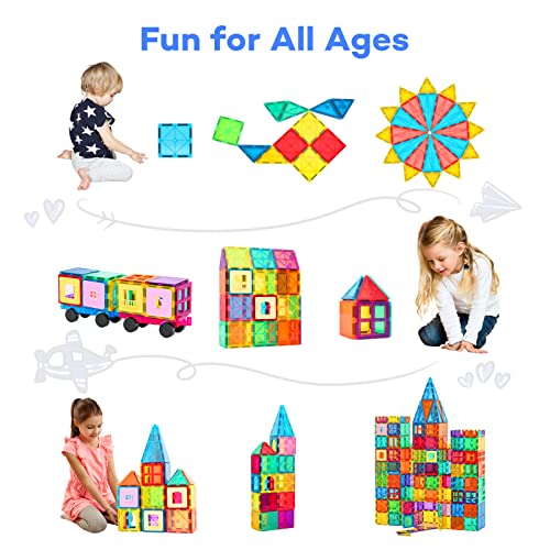 Magnetic Building Blocks for Kids - 100 pcs
