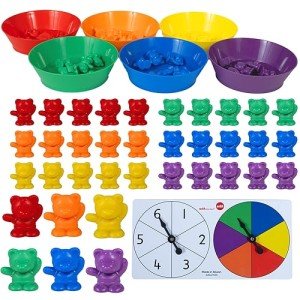 68pc Counting Bear Set with Matching Bowls