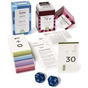 Multiplication and division flash cards for kids