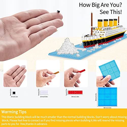 LED Titanic Building Blocks Set - 1706 PCS
