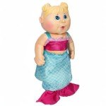 Cabbage Patch Kids Drink N Wet Newborn - Splash N Reveal Mermaid - 11inch Newborn Classic CPK Dolls - Sculpted Blonde Hair Magically Turns Pink – 2 Fashions – Grow Your Cabbage Patch