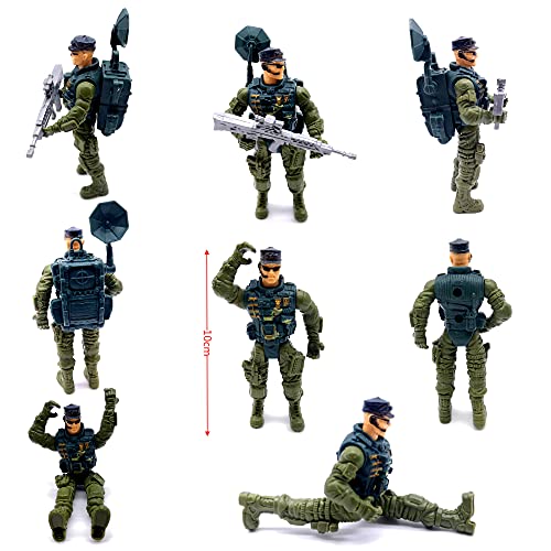 Army Men Soldiers Playset with Realistic Accessories