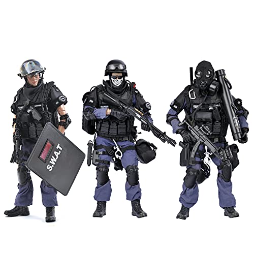 SWAT Action Figures Set with Accessories, Highly Detailed