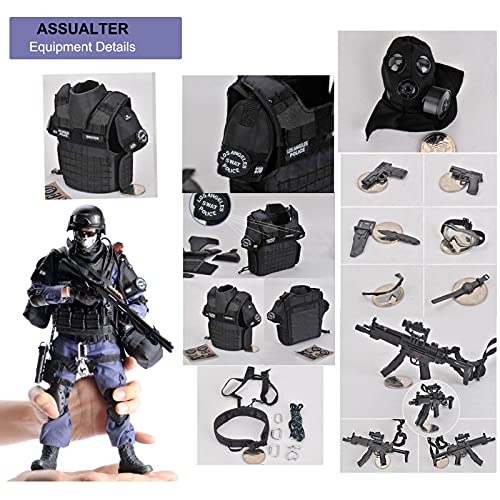 SWAT Action Figures Set with Accessories, Highly Detailed