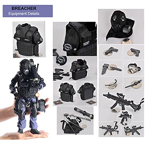 SWAT Action Figures Set with Accessories, Highly Detailed