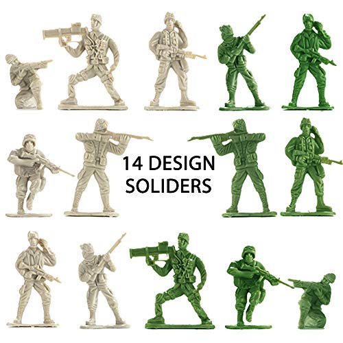 150-Piece Military Figures Playset with Vehicles & Accessories