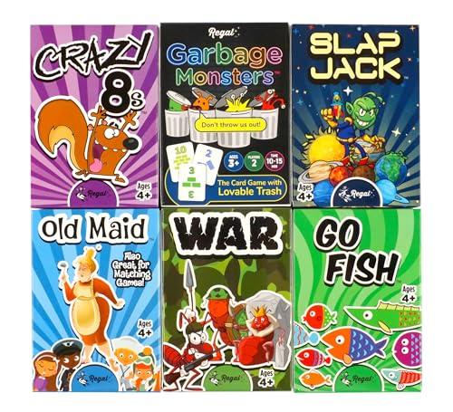 Set of 6 Classic Kids Card Games