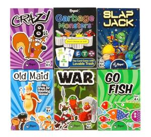 Regal Games Kids Card Game Set - 6 Games