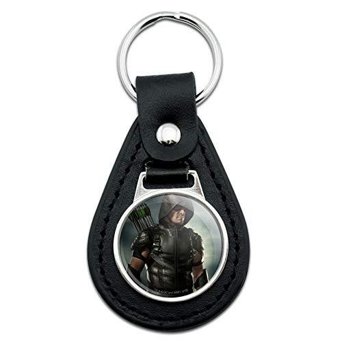 Black Leather Arrow TV Series Character Art Keychain