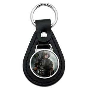 Black Leather Arrow TV Series Character Art Keychain