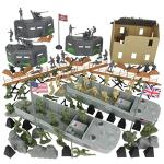 WW2 D-Day Army Men Playset - 114pcs