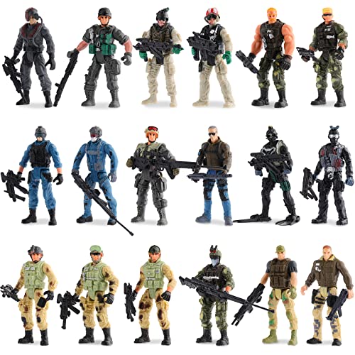18 Piece Special Forces Army Action Figures Set