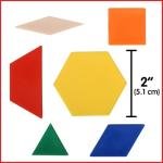 250-Piece Plastic Pattern Blocks for Early Geometry Skills