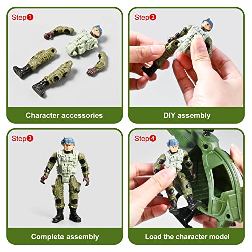 76-in-1 Army Men Boys Toys Set