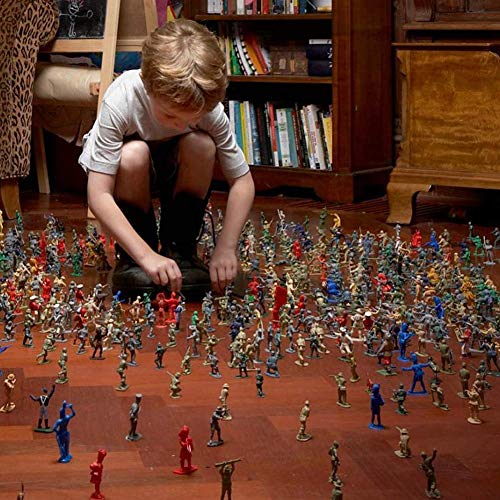3 otters 307PCS Army Men Military Set, Military Battle Group Plastic Army Men Toy Soldiers for Boys and Girls, with Storage Container