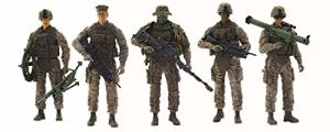 Marine Recon Action Figures - 5 Pack Playset