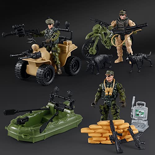 Military Action Figures Set for Boys