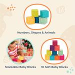 B. Toys Baby Blocks – 10 Developmental Stacking Toys