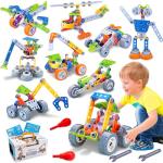 167PCS Building Blocks STEM Toys for 5 6 7 8+ Year Old Boys Birthday Gifts Educational Autistic Toy Building Set Stem Projects for Kids Ages 5-7 4-8 6-8 8-12 Creative Learning Games Steam Activities