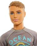 Ken Doll with Puppy and Surfboard
