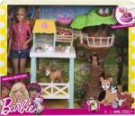Barbie Animal Rescuer Playset with 8 Figurines