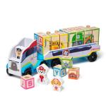 PAW Patrol Wooden ABC Block Truck with Alphabet Blocks