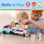 PAW Patrol Wooden ABC Block Truck with Alphabet Blocks