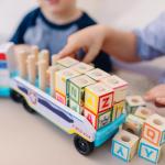 PAW Patrol Wooden ABC Block Truck with Alphabet Blocks