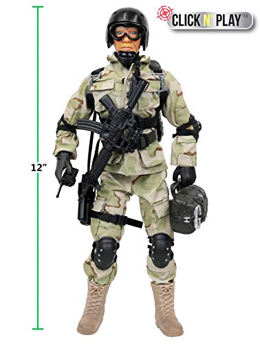 Military Paratrooper Action Figure Set
