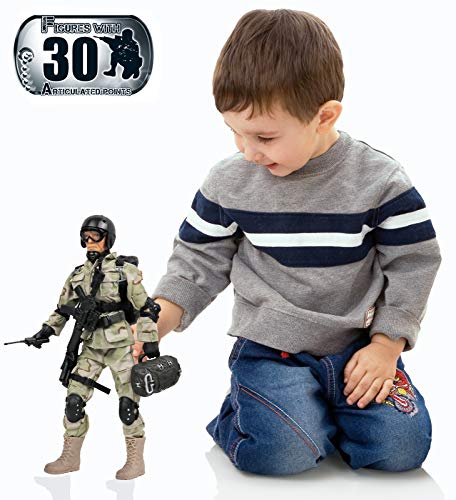 Military Paratrooper Action Figure Set